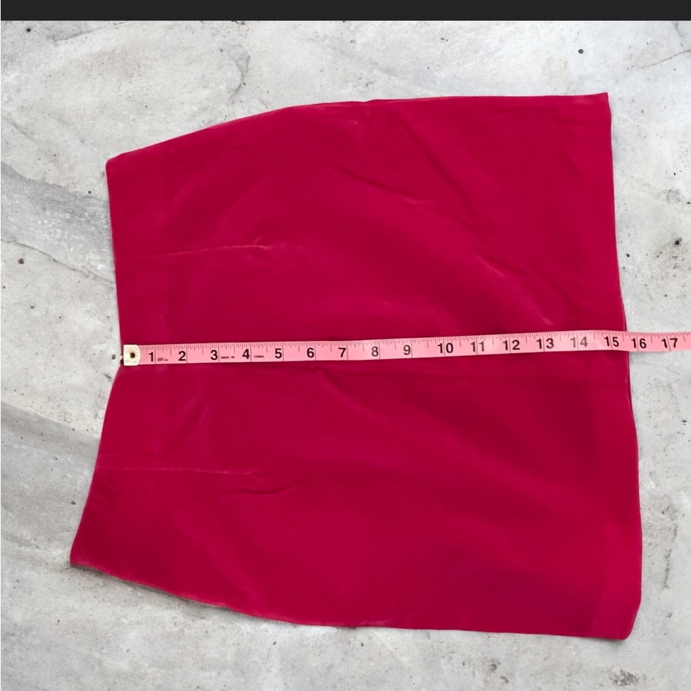 Mustard Seed Fuchsia Pencil Skirt with Zipper Accents - Picture 10 of 10